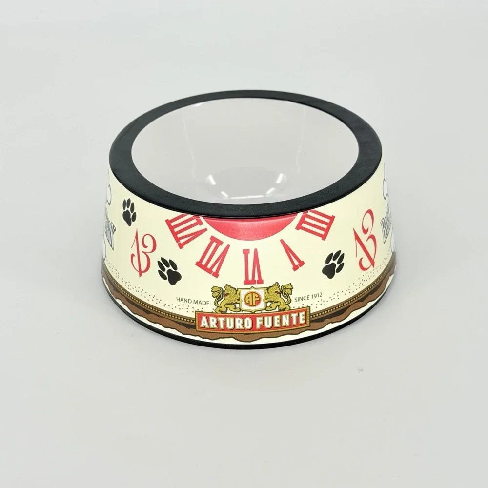 Arturo Fuente Bark Bark Dog Food Water Bowl Melamine Pet Dish